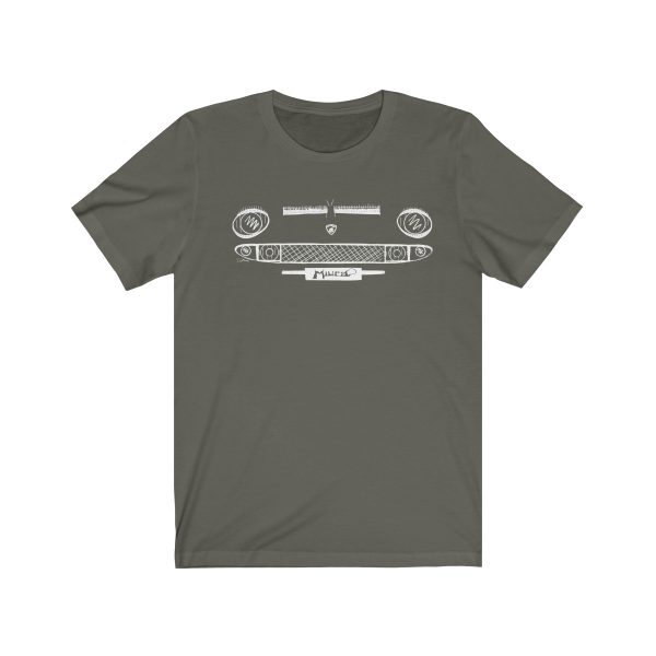 Short Sleeve Tee - Lamborghini Miura White - Image 4