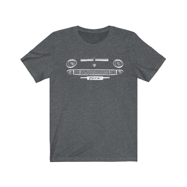Short Sleeve Tee - Lamborghini Miura White - Image 7