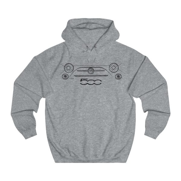 College Hoodie - Fiat 500 - Image 5