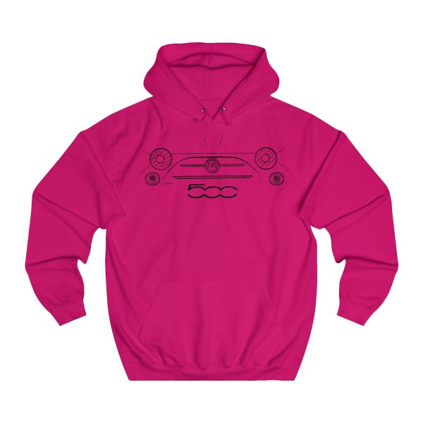 College Hoodie - Fiat 500 - Image 7