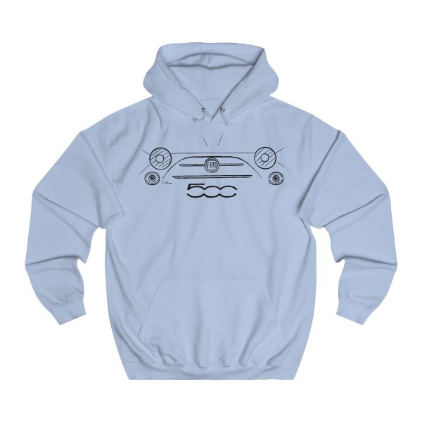 College Hoodie - Fiat 500 - Image 4