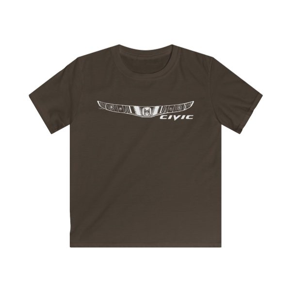 Honda Civic MK8 Kids T-Shirt - White Design - Image 4