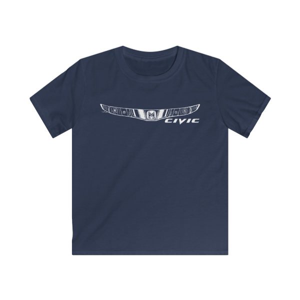 Honda Civic MK8 Kids T-Shirt - White Design
