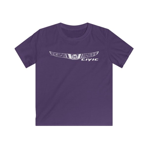 Honda Civic MK8 Kids T-Shirt - White Design - Image 6