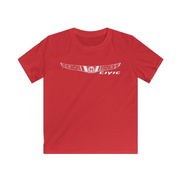 Honda Civic MK8 Kids T-Shirt - White Design - Image 7