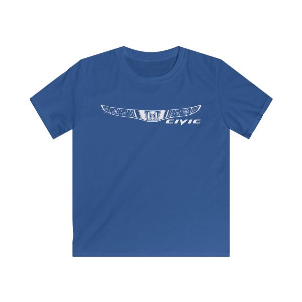 Honda Civic MK8 Kids T-Shirt - White Design - Image 5