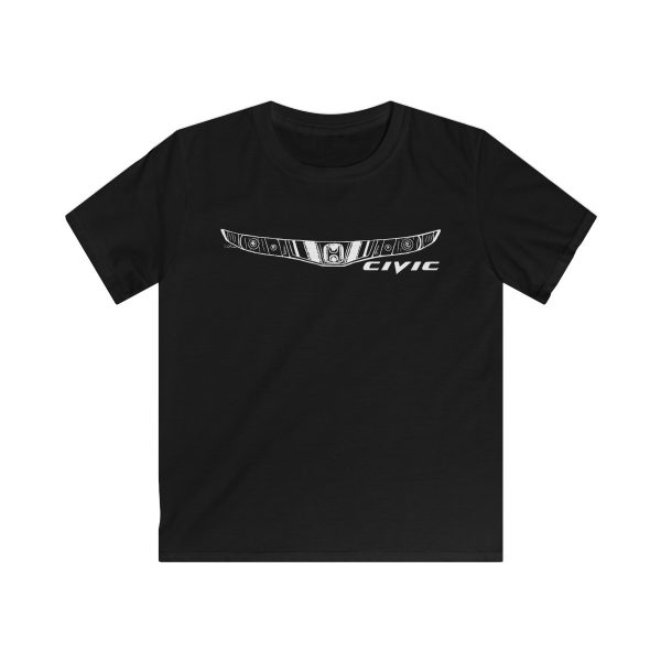 Honda Civic MK8 Kids T-Shirt - White Design - Image 2