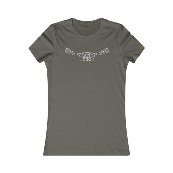 Women's Tee - Volvo C30 White - Image 4
