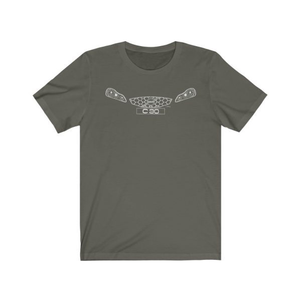 Short Sleeve Tee - Volvo C30 White - Image 4
