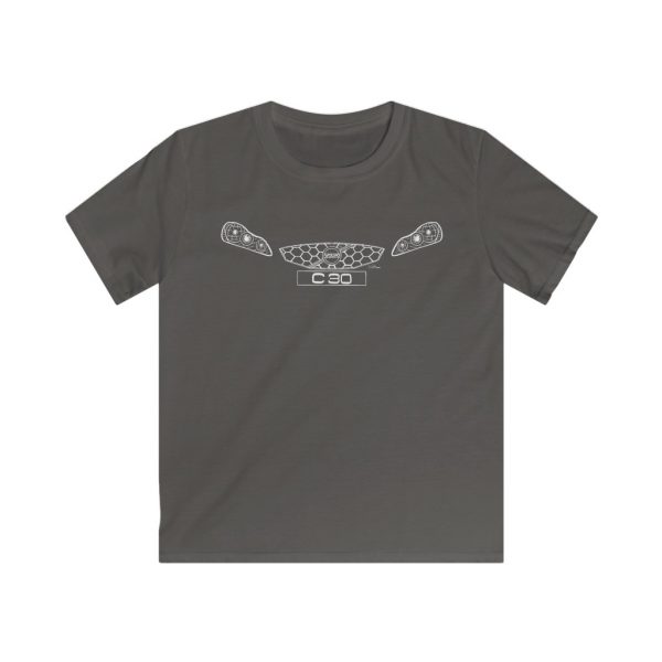 Kids Tee - Volvo C30 White - Image 3