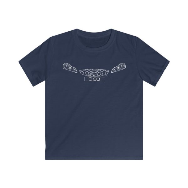 Kids Tee - Volvo C30 White - Image 6