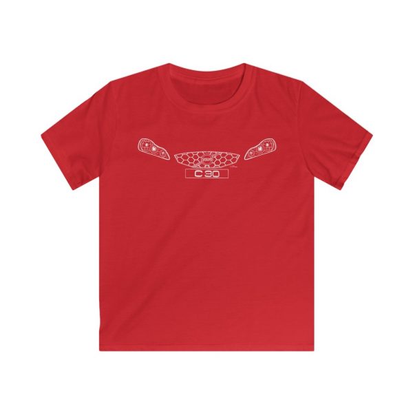 Kids Tee - Volvo C30 White - Image 7