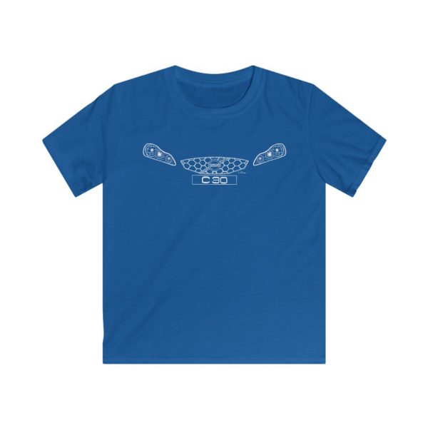 Kids Tee - Volvo C30 White - Image 5