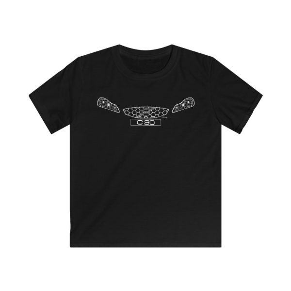 Kids Tee - Volvo C30 White - Image 2