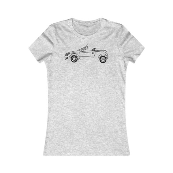 Women's Tee - Vauxhall Tigra B Side View Top Down - Image 6