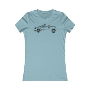 Women's Tee - Vauxhall Tigra B Side View Top Down
