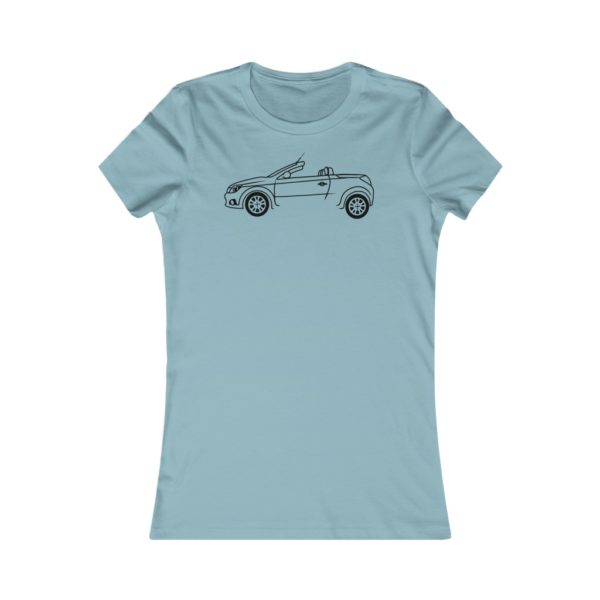 Women's Tee - Vauxhall Tigra B Side View Top Down