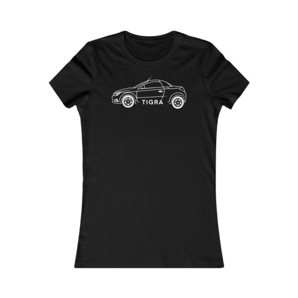 Women's Tee - Vauxhall Tigra B Side View White - Image 3