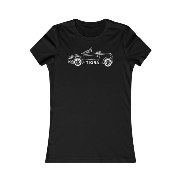 Women's Tee - Vauxhall Tigra B Side View Top Down White - Image 3