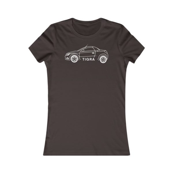 Women's Tee - Vauxhall Tigra B Side View White - Image 2