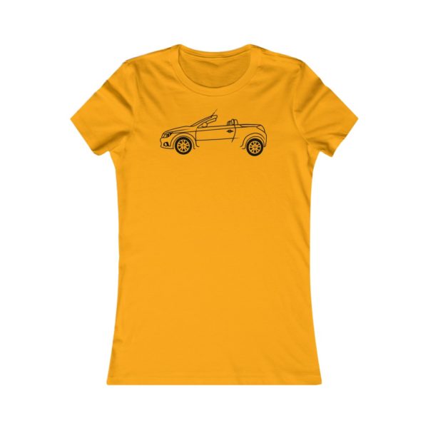 Women's Tee - Vauxhall Tigra B Side View Top Down - Image 5