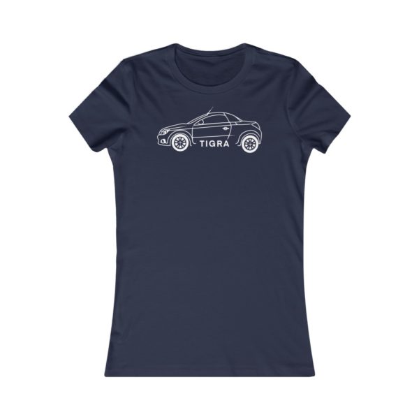 Women's Tee - Vauxhall Tigra B Side View White - Image 7