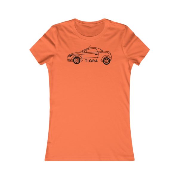 Women's Tee - Vauxhall Tigra B Side View - Image 3