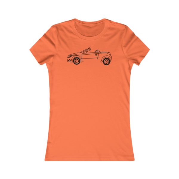 Women's Tee - Vauxhall Tigra B Side View Top Down - Image 3