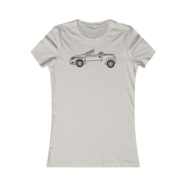 Women's Tee - Vauxhall Tigra B Side View Top Down - Image 4