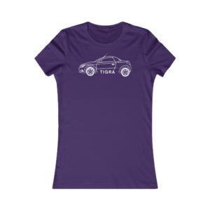 Women's Tee - Vauxhall Tigra B Side View White