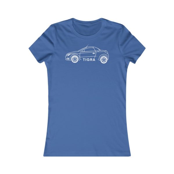 Women's Tee - Vauxhall Tigra B Side View White - Image 5