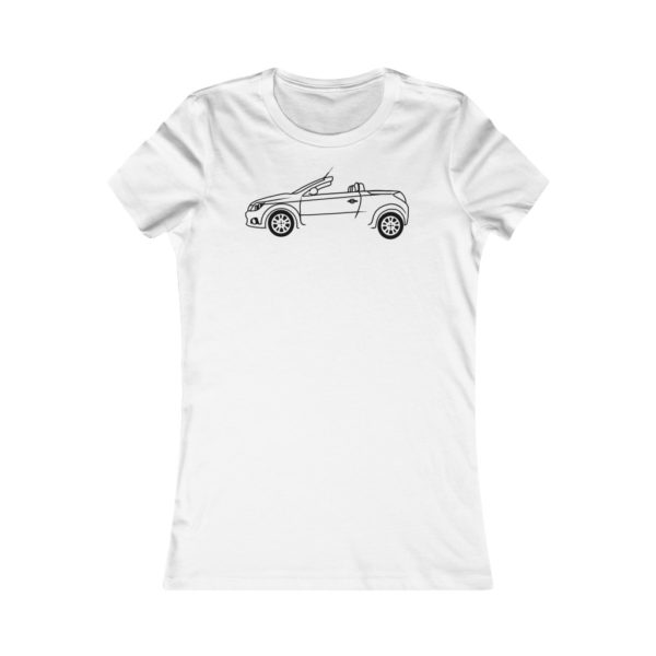 Women's Tee - Vauxhall Tigra B Side View Top Down - Image 2