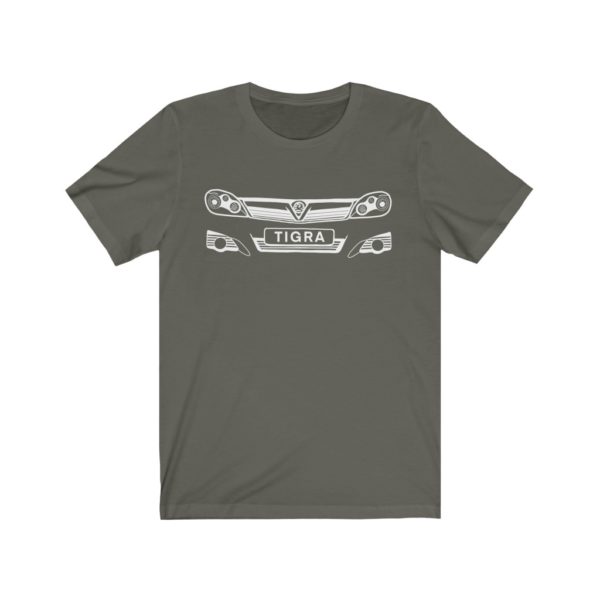 Short Sleeve Tee - Vauxhall Tigra B Front White - Image 4