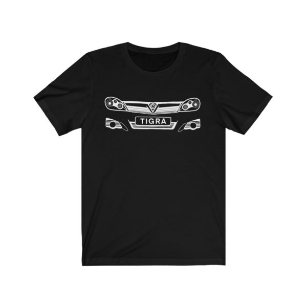 Short Sleeve Tee - Vauxhall Tigra B Front White - Image 3