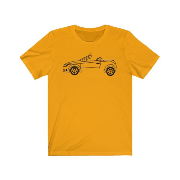 Short Sleeve Tee - Vauxhall Tigra B Side View Top Down - Image 6