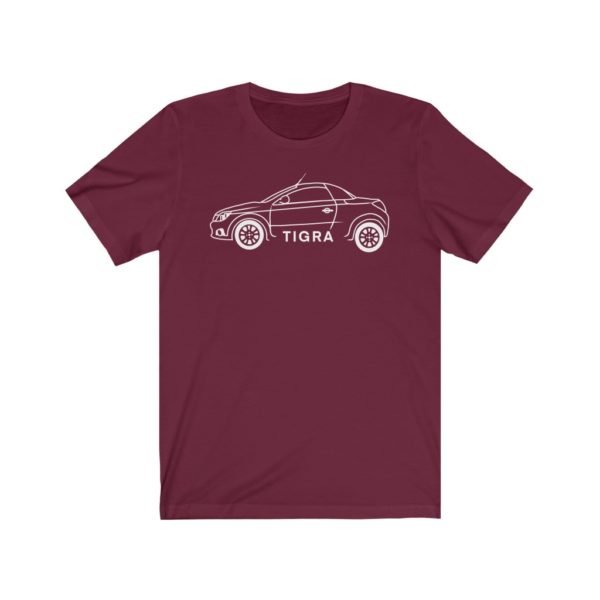 Short Sleeve Tee - Vauxhall Tigra B Side View White