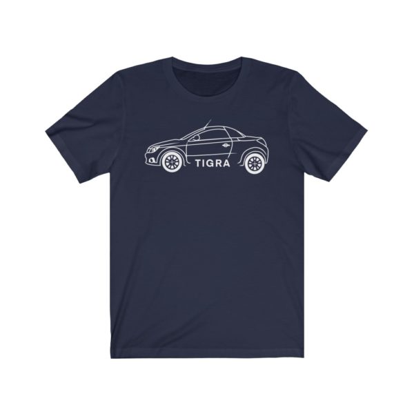 Short Sleeve Tee - Vauxhall Tigra B Side View White - Image 8