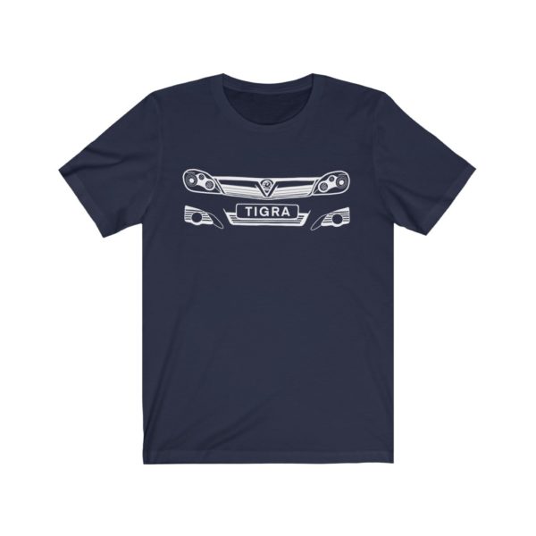 Short Sleeve Tee - Vauxhall Tigra B Front White - Image 8