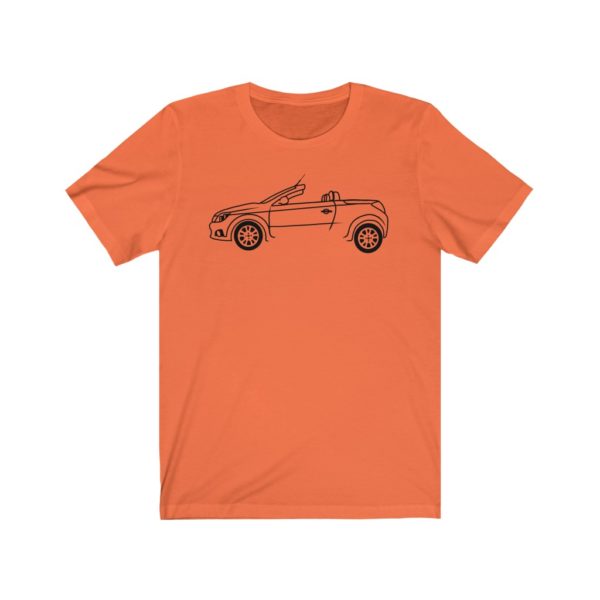 Short Sleeve Tee - Vauxhall Tigra B Side View Top Down - Image 3