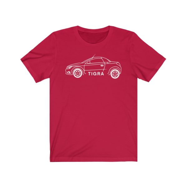 Short Sleeve Tee - Vauxhall Tigra B Side View White - Image 10