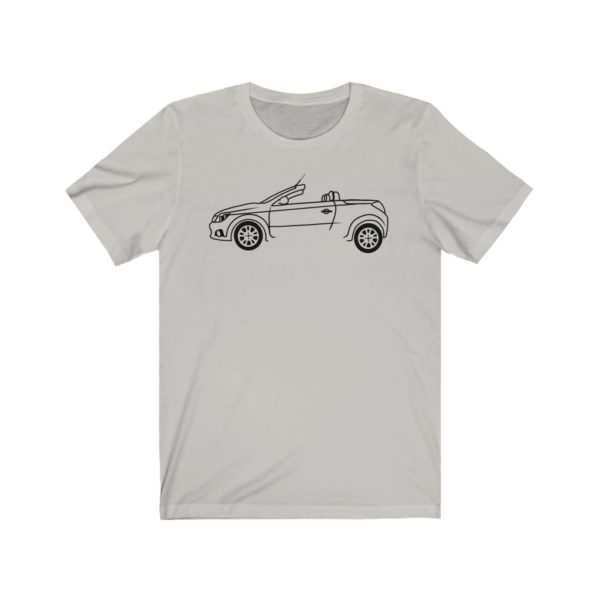 Short Sleeve Tee - Vauxhall Tigra B Side View Top Down - Image 4