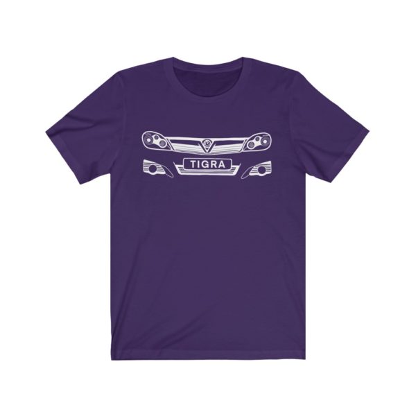 Short Sleeve Tee - Vauxhall Tigra B Front White - Image 9