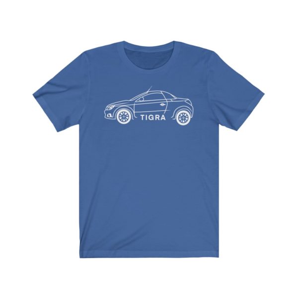 Short Sleeve Tee - Vauxhall Tigra B Side View White - Image 5