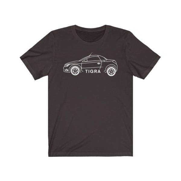 Short Sleeve Tee - Vauxhall Tigra B Side View White - Image 2