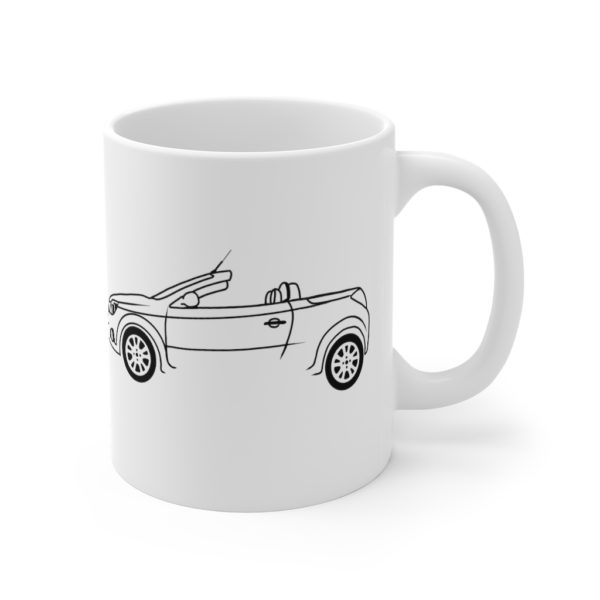 Mug - Vauxhall Tigra B Side View Top Down - Image 3