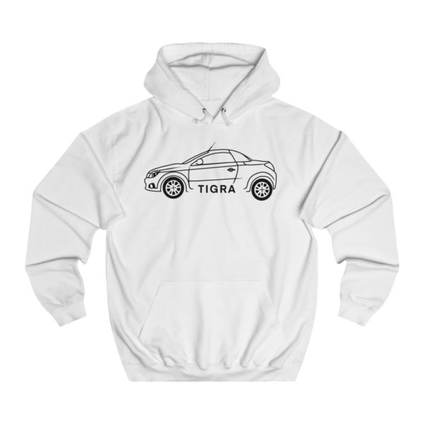 College Hoodie - Vauxhall Tigra B Side View - Image 2